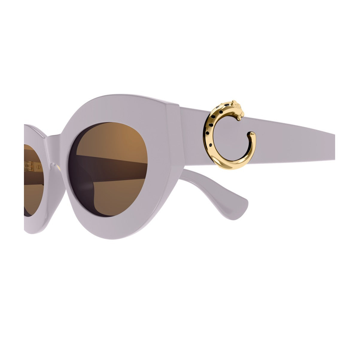 Cartier Ct0638s Panthère C De Sunglasses Purple Acetato Riciclato