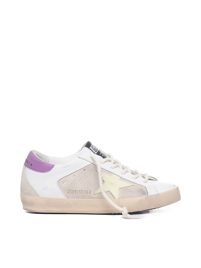 Golden Goose Sneakers Beige/white/ligh Yellow/violet Cow Leather