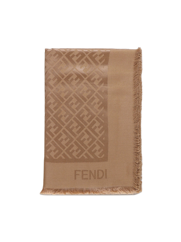 Fendi Scarfs Sand Silk