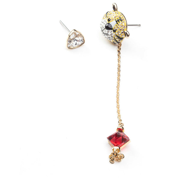 Preloved - Swarovski Womens Zodiac Multicolored Crystal Earrings 5620293 One Color