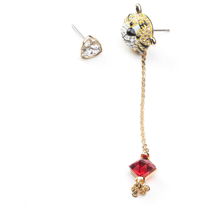 Preloved - Swarovski Womens Zodiac Multicolored Crystal Earrings 5620293 One Color