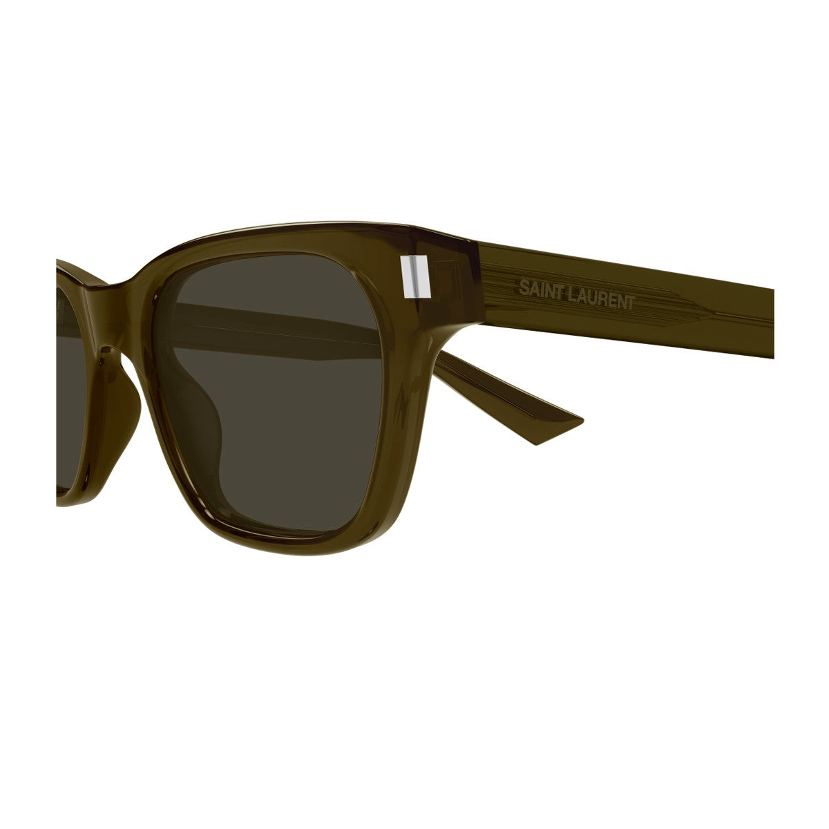 Saint Laurent Sl 874 Linea Corner Angle Brown Acetato Riciclato Sunglasses