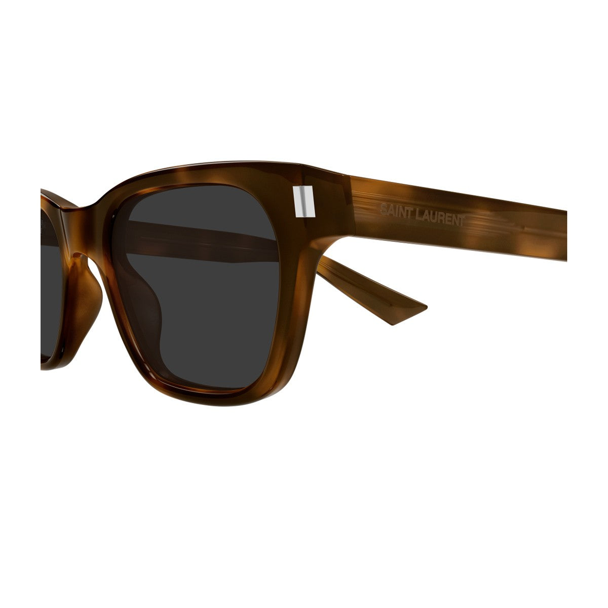Saint Laurent Sl 874 Linea Corner Angle Light Havana Acetato Riciclato Sunglasses