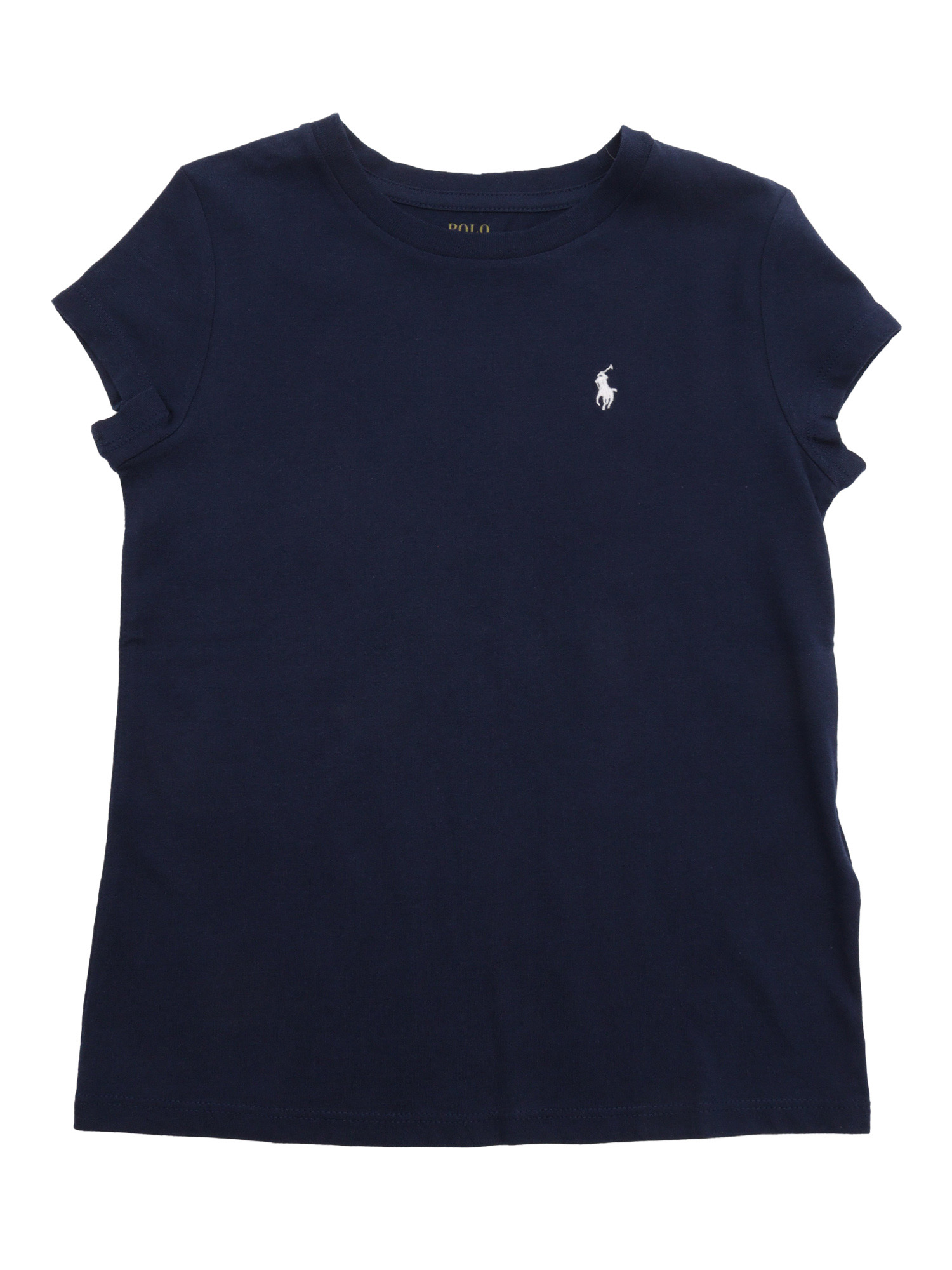 SS CN TEE-TOPS-KNIT Black Cotton Short Sleeves T-shirt