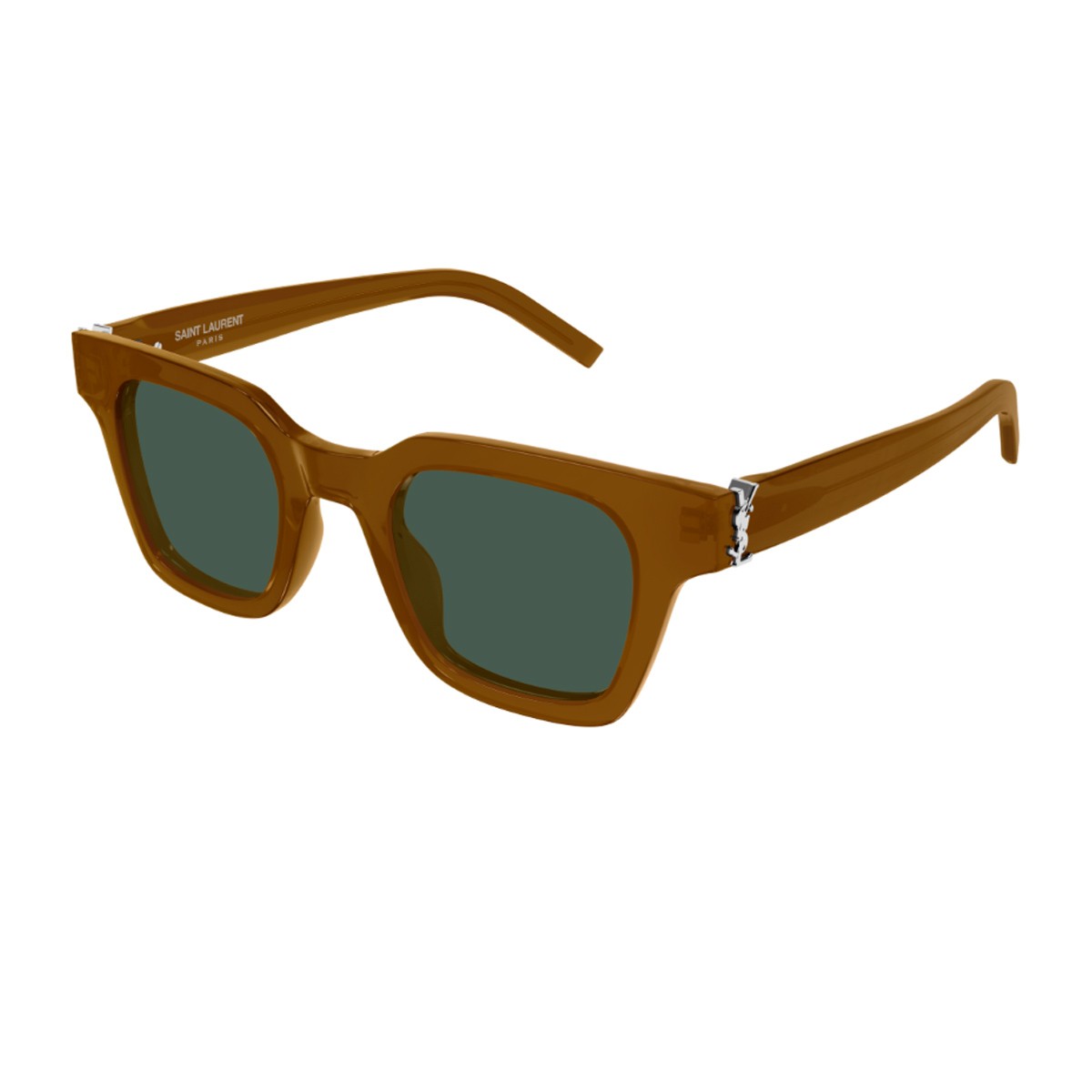 Saint Laurent Sl M157 Linea Monogram Light Brown Acetato Riciclato Sunglasses