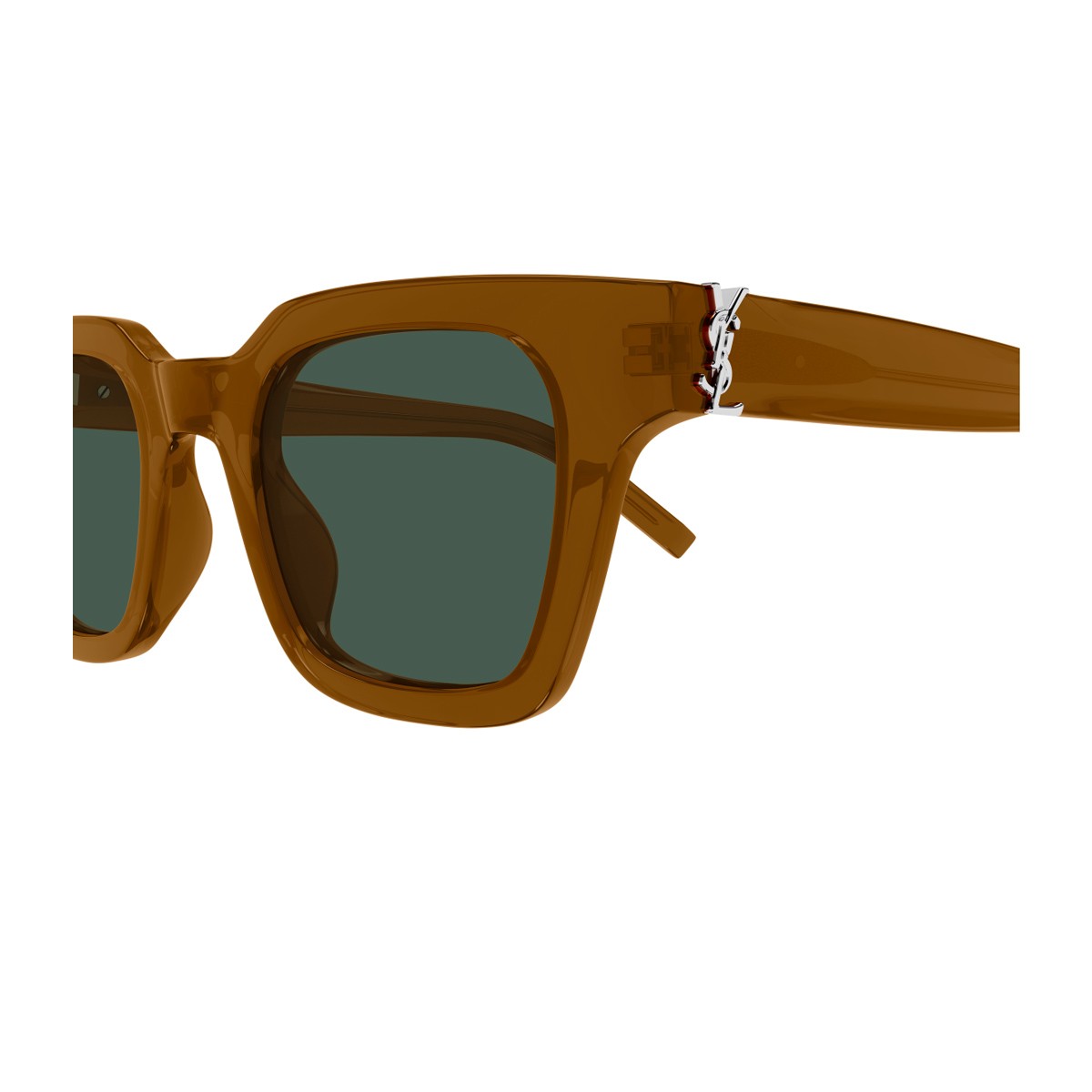Saint Laurent Sl M157 Linea Monogram Light Brown Acetato Riciclato Sunglasses
