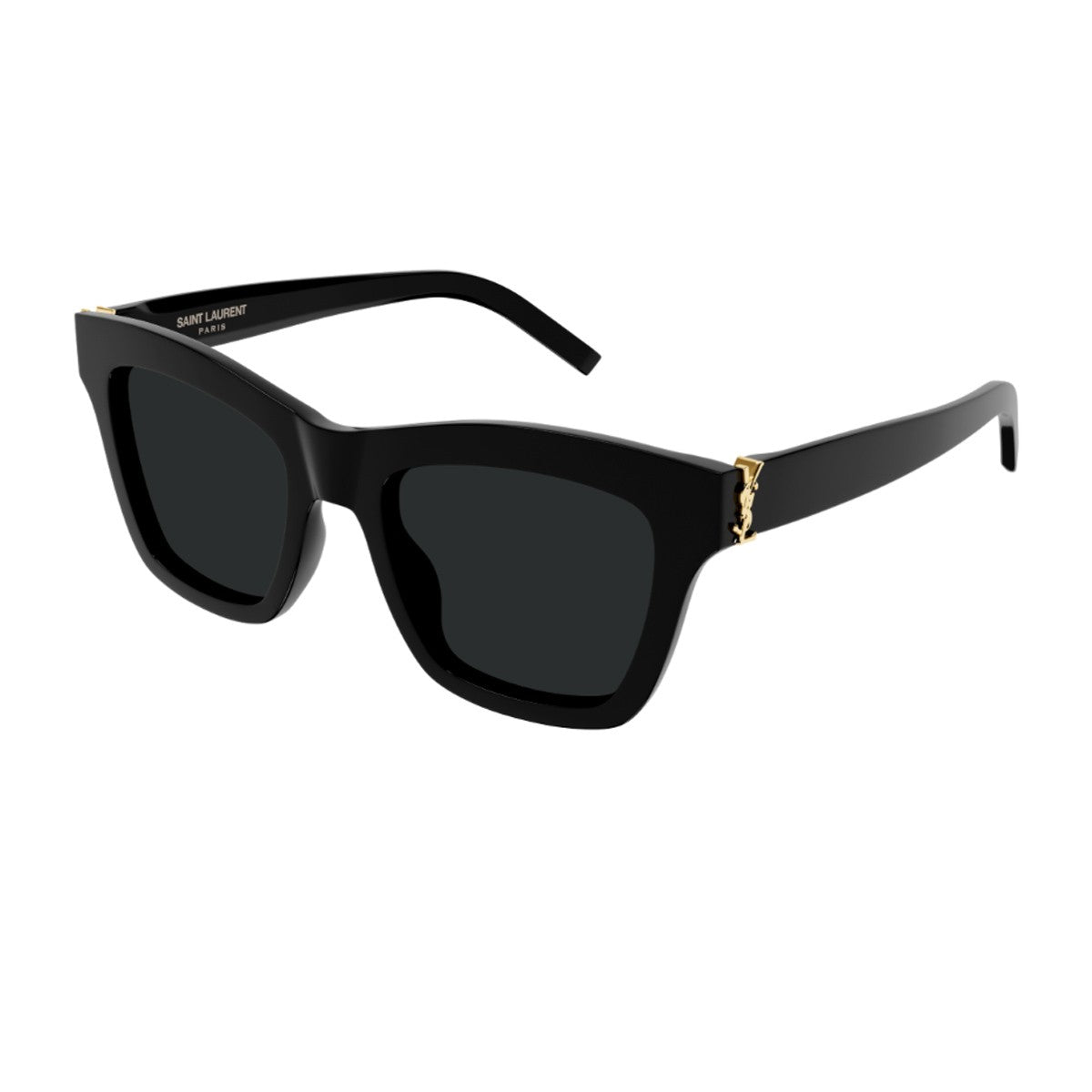Saint Laurent Sl M156 Linea Monogram Black Acetato Riciclato Sunglasses