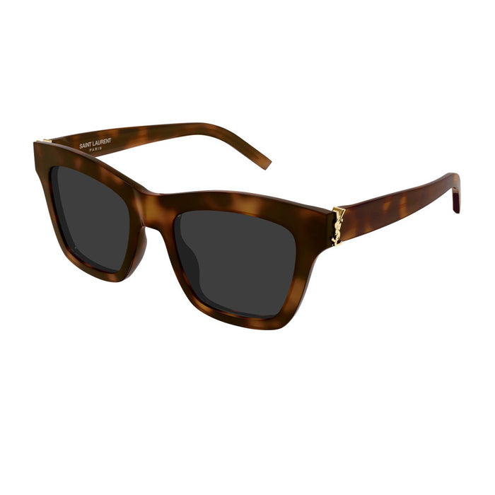 Saint Laurent Sl M156 Linea Monogram Havana Acetato Riciclato Sunglasses