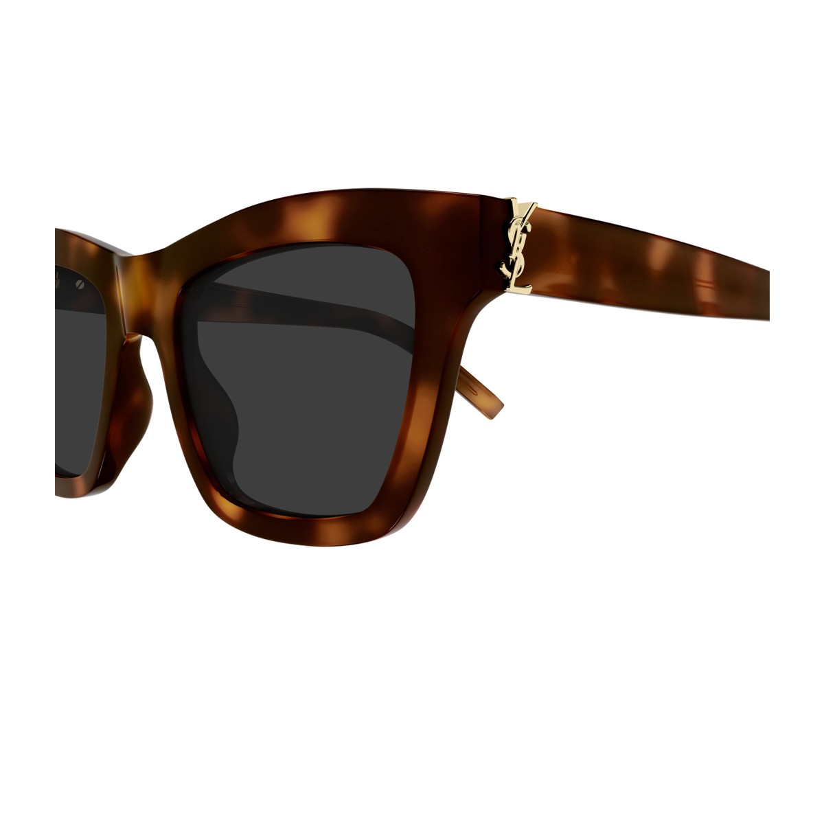 Saint Laurent Sl M156 Linea Monogram Havana Acetato Riciclato Sunglasses