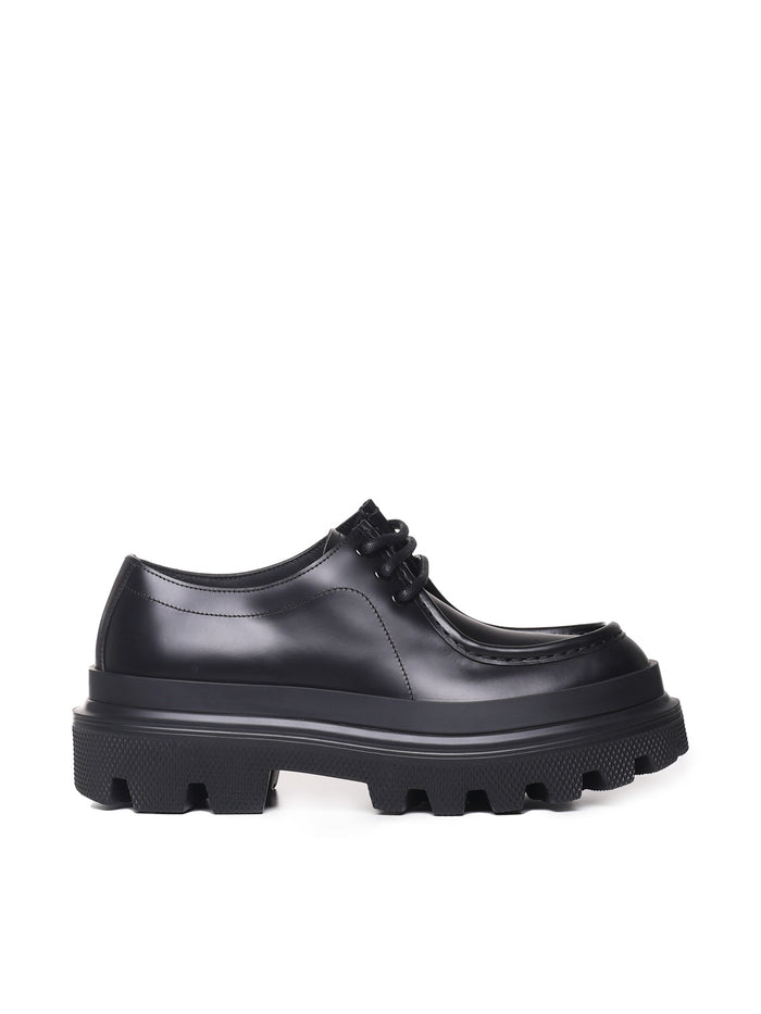 Dolce & Gabbana Flat Shoes Black Vitello