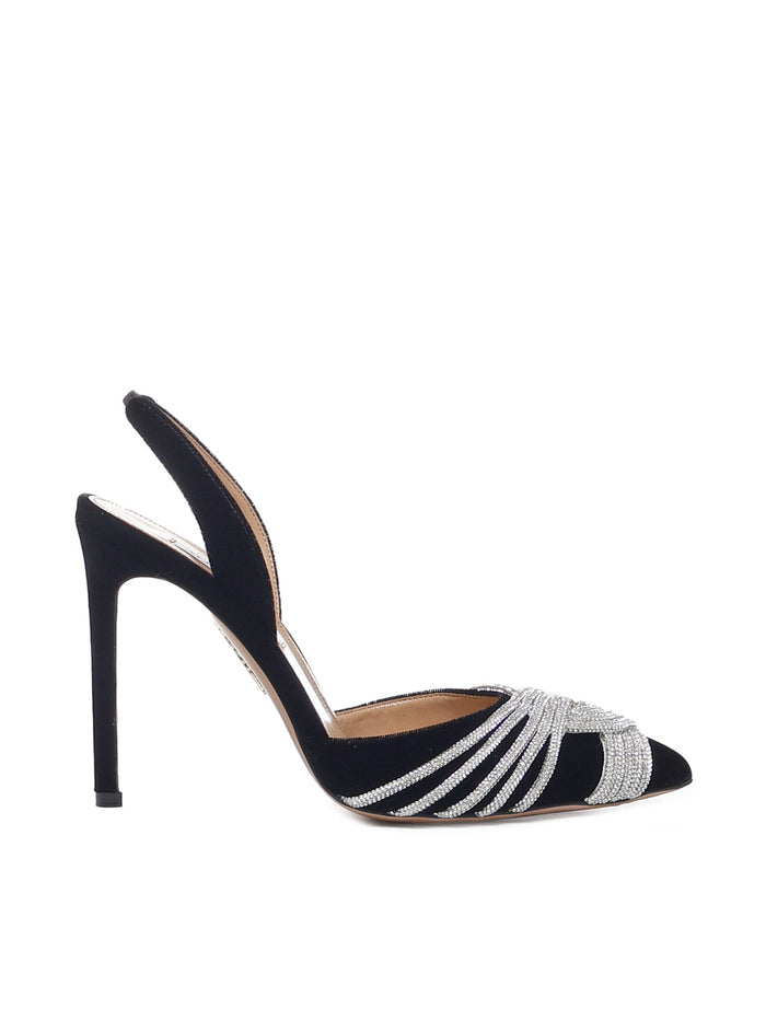 Aquazzura With Heel Black Velvet
