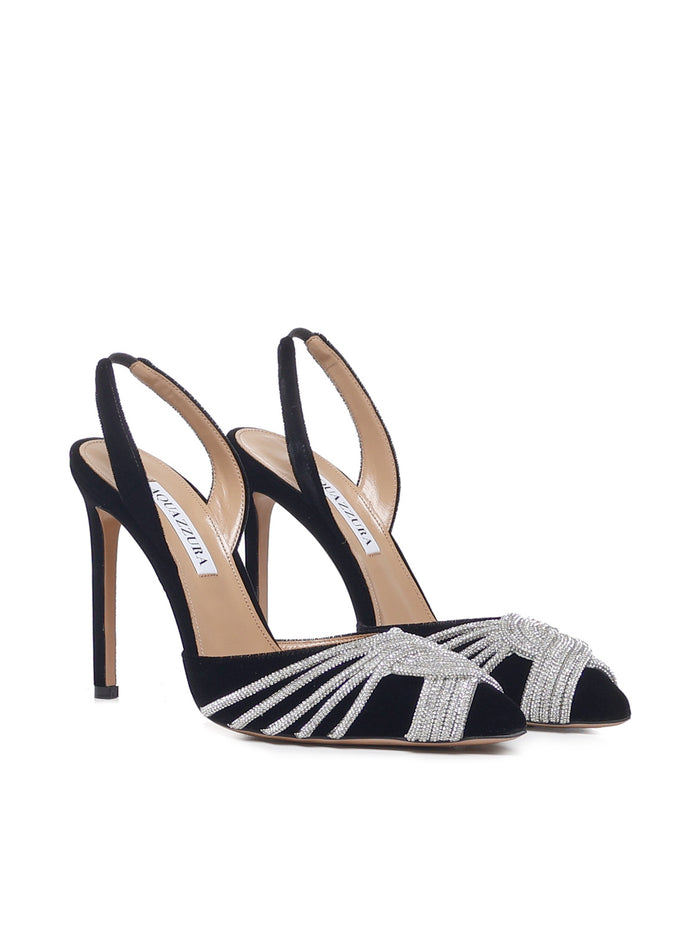 Aquazzura With Heel Black Velvet