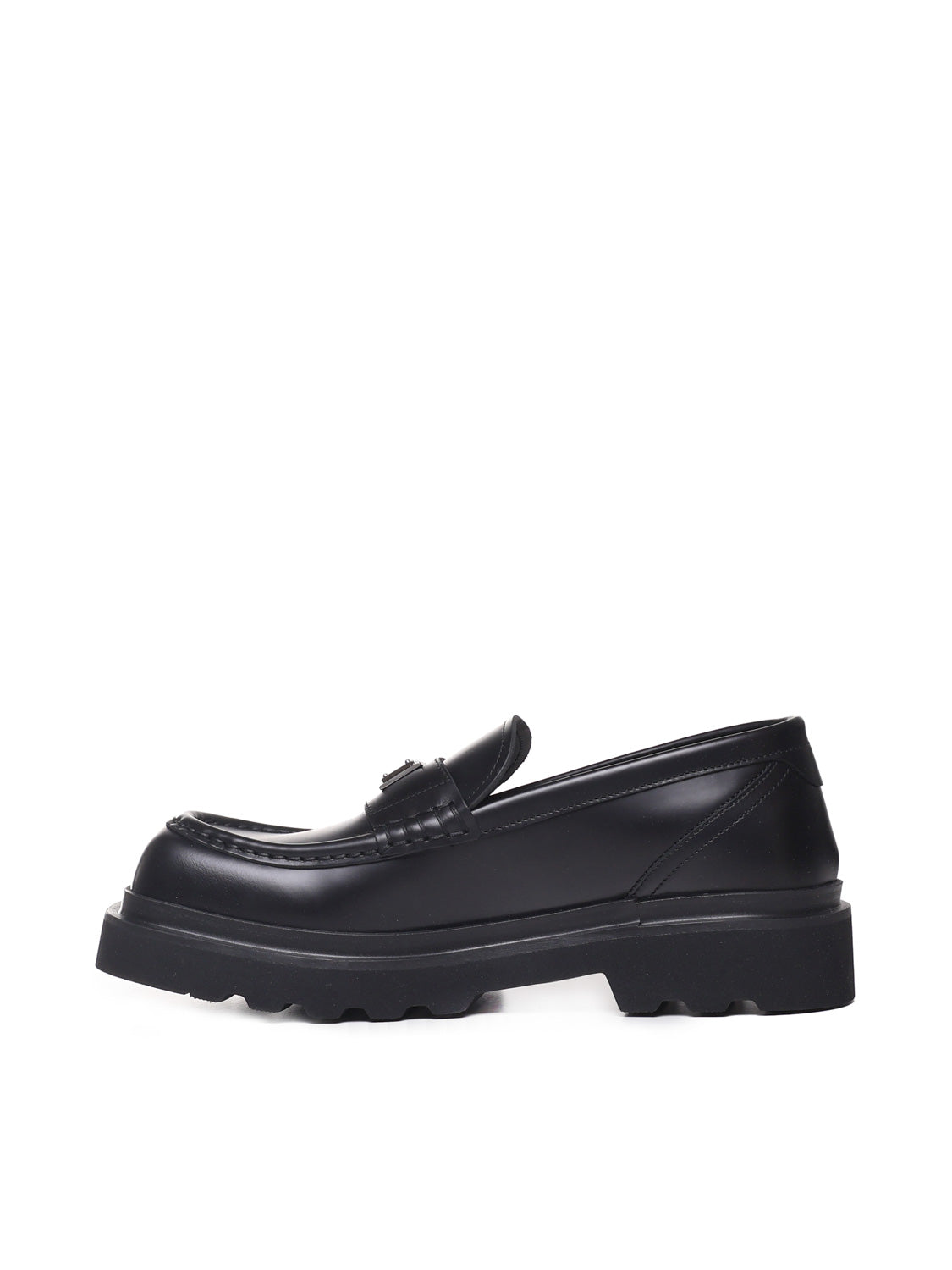 Dolce & Gabbana Flat Shoes Black Calfskin
