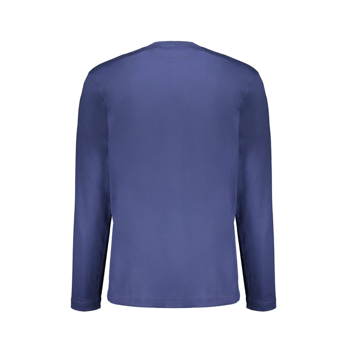 Long-Sleeve T-Shirt Blue Cotton