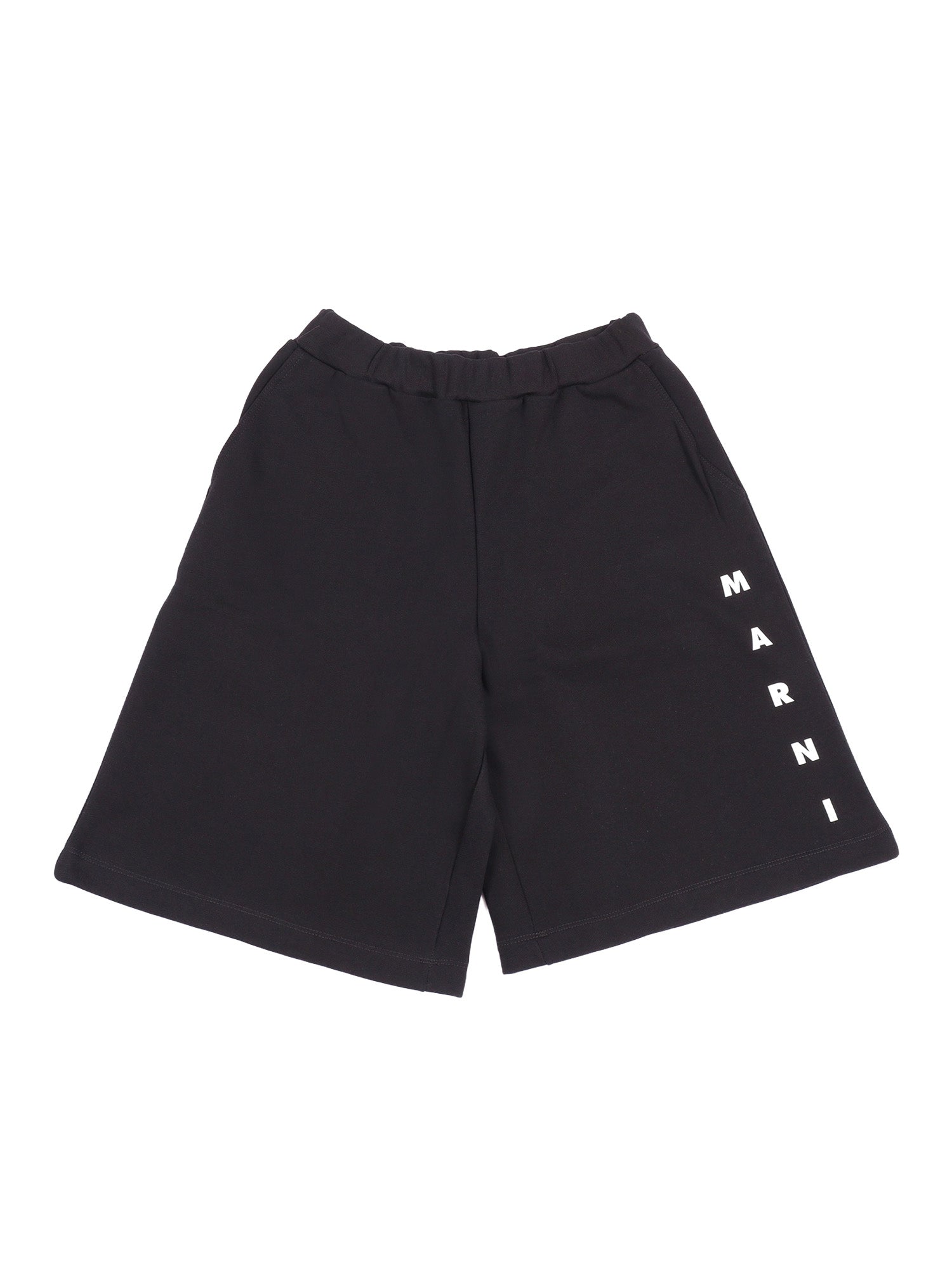 Short pants Black Cotton Bermuda