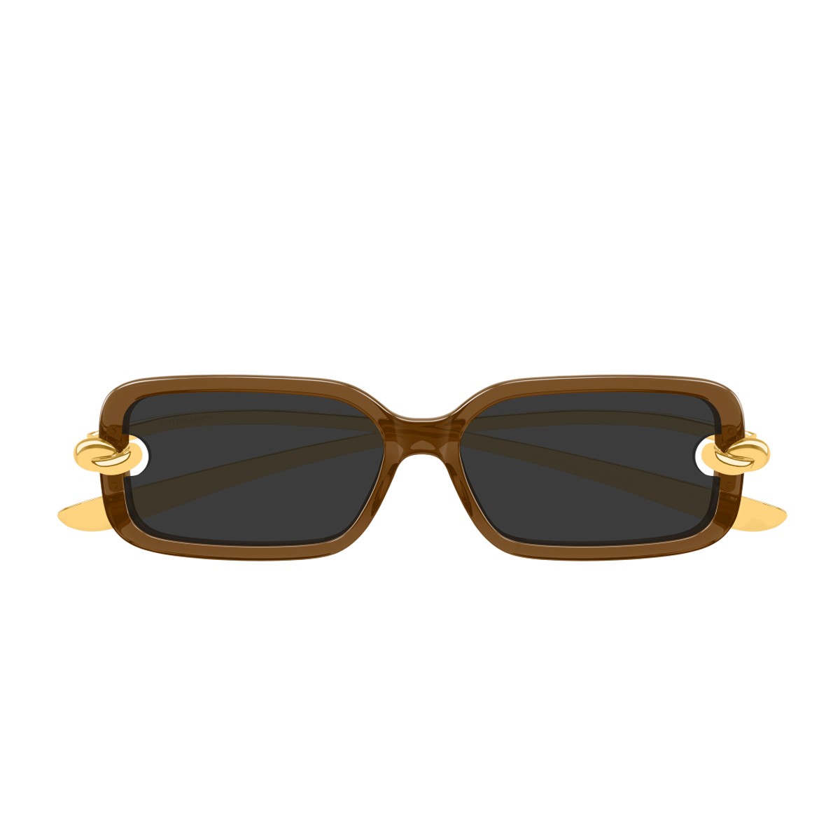 Bottega Veneta Bv1439s Linea Signature Icons Brown Bio-iniettato/metallo Sunglasses