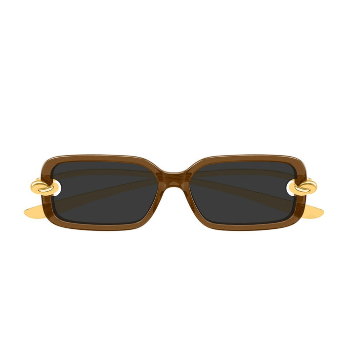 Bottega Veneta Bv1439s Linea Signature Icons Brown Bio-iniettato/metallo Sunglasses