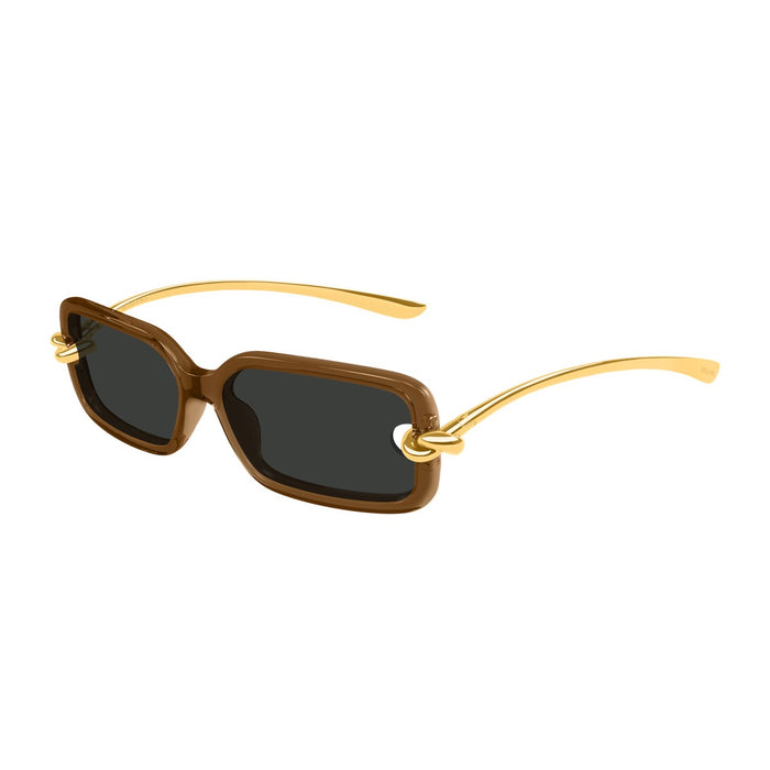 Bottega Veneta Bv1439s Linea Signature Icons Brown Bio-iniettato/metallo Sunglasses