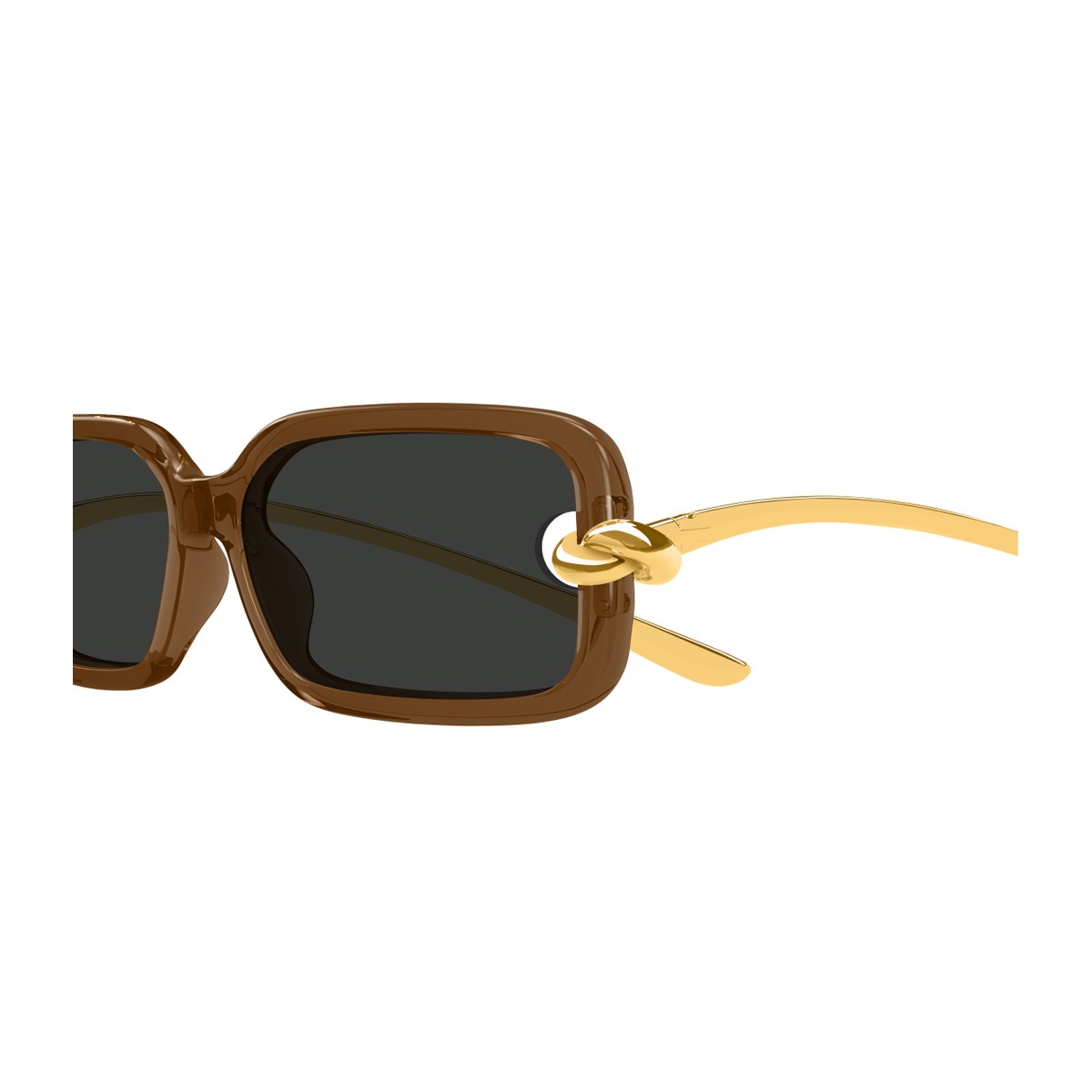 Bottega Veneta Bv1439s Linea Signature Icons Brown Bio-iniettato/metallo Sunglasses