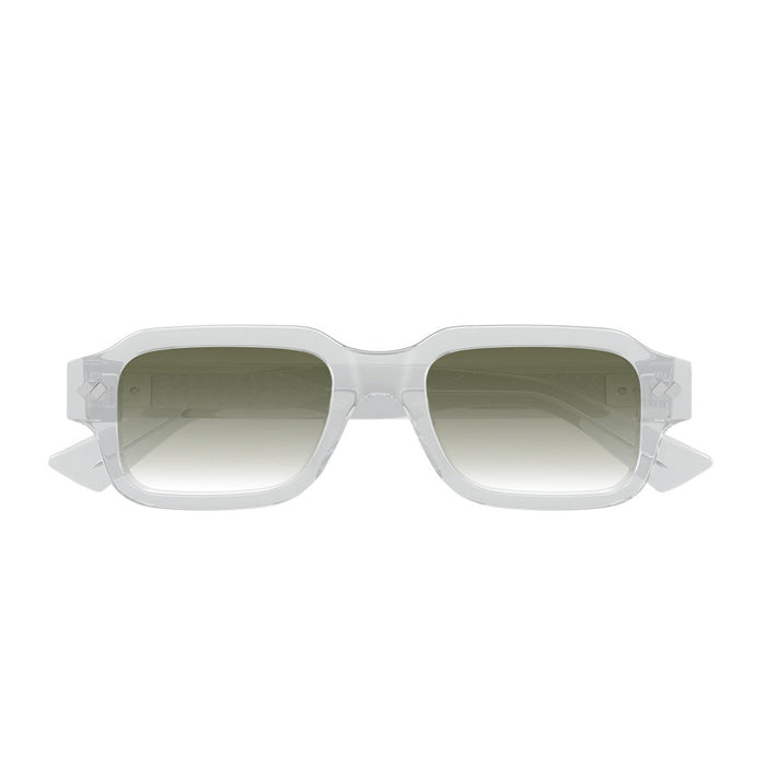 Bottega Veneta Bv1442s Linea Intrecciato Transparent Grey Acetato Riciclato Sunglasses