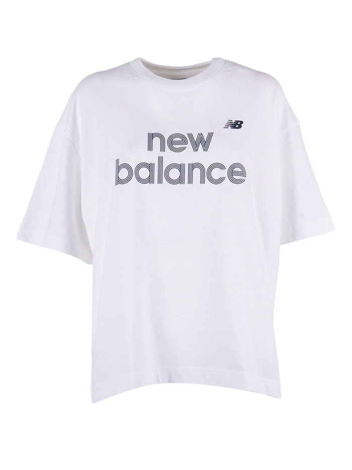 Jersey Graphic T-Shirt - White Cotton Short Sleeves
