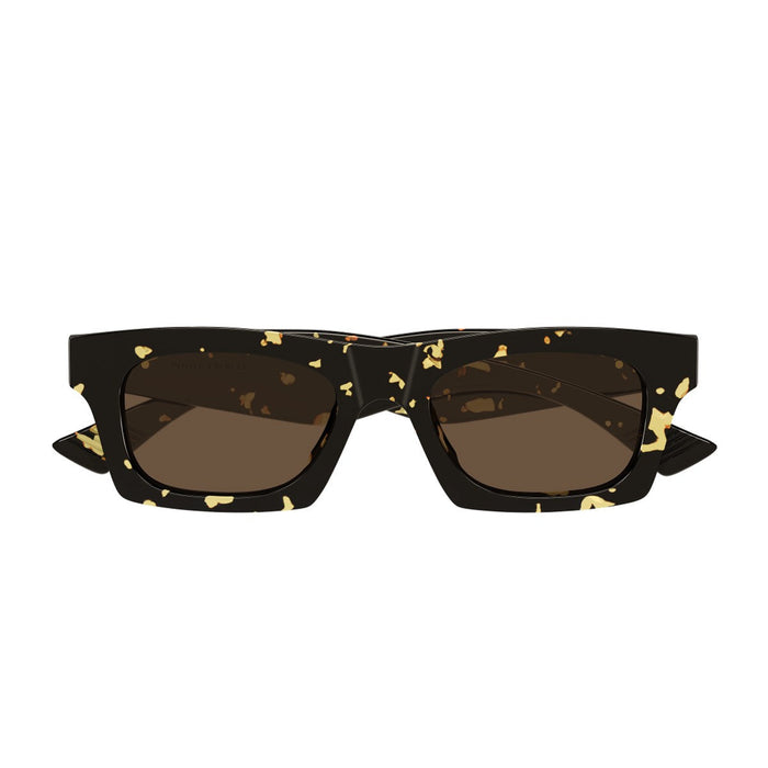 Bottega Veneta Bv1457s Linea Ribbon Havana Acetato Riciclato Sunglasses