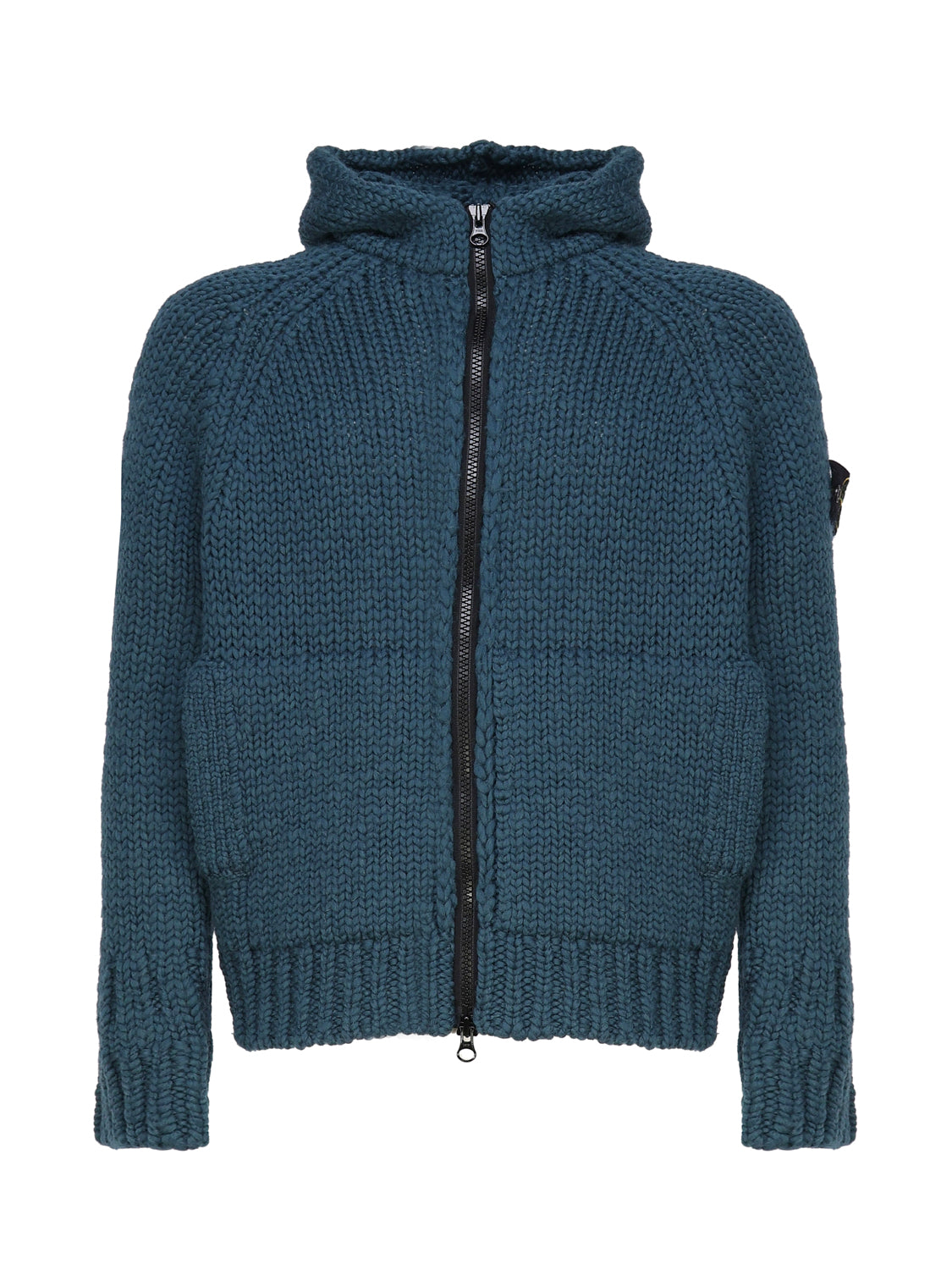 Stone Island Sweaters Petrol Wool
