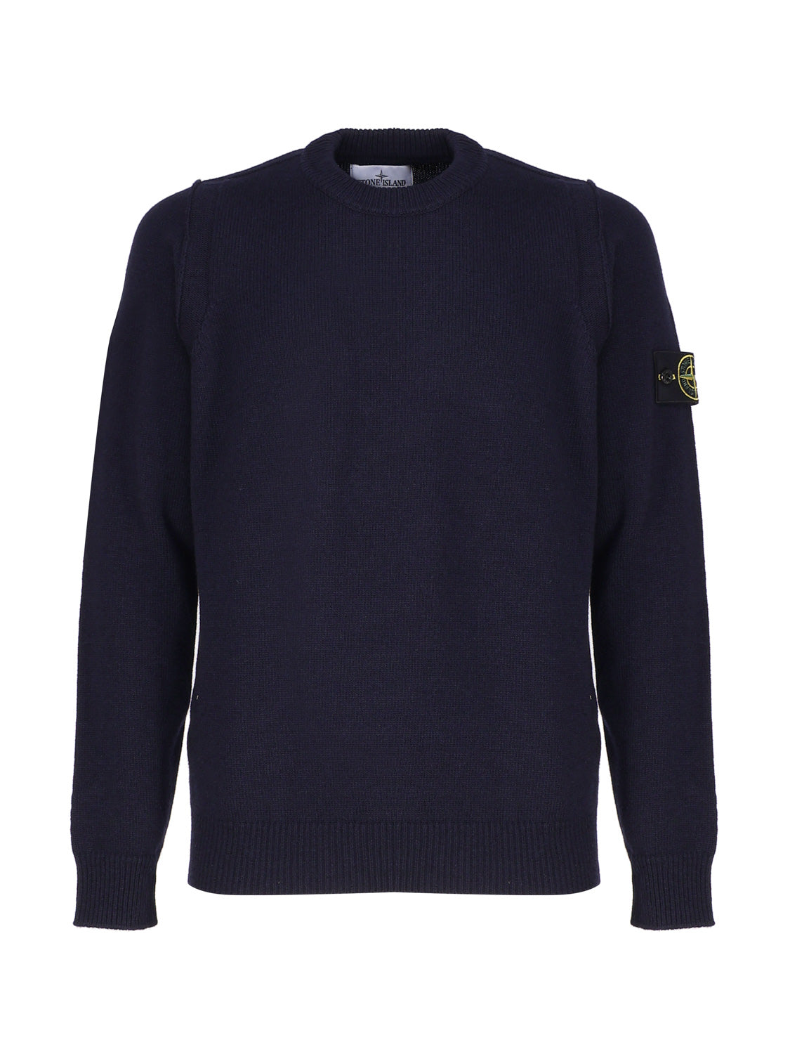 Stone Island Sweaters Blue Wool Polyamide