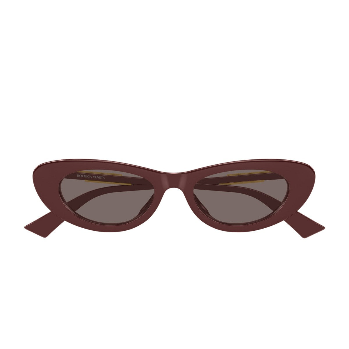 Bottega Veneta Bv1447s Linea Ribbon Burgundy Acetato Riciclato Sunglasses
