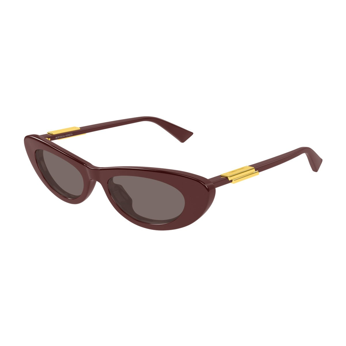 Bottega Veneta Bv1447s Linea Ribbon Burgundy Acetato Riciclato Sunglasses
