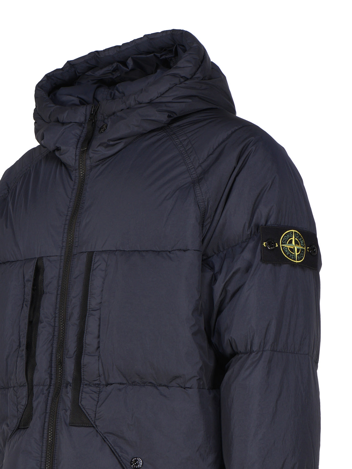 Stone Island Coats Blue Polyamide