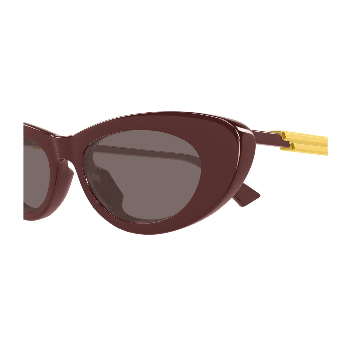 Bottega Veneta Bv1447s Linea Ribbon Burgundy Acetato Riciclato Sunglasses