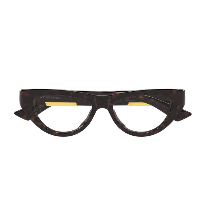 Bottega Veneta Bv1454o Linea Ribbon Havana Bio-inettato Optical Frames