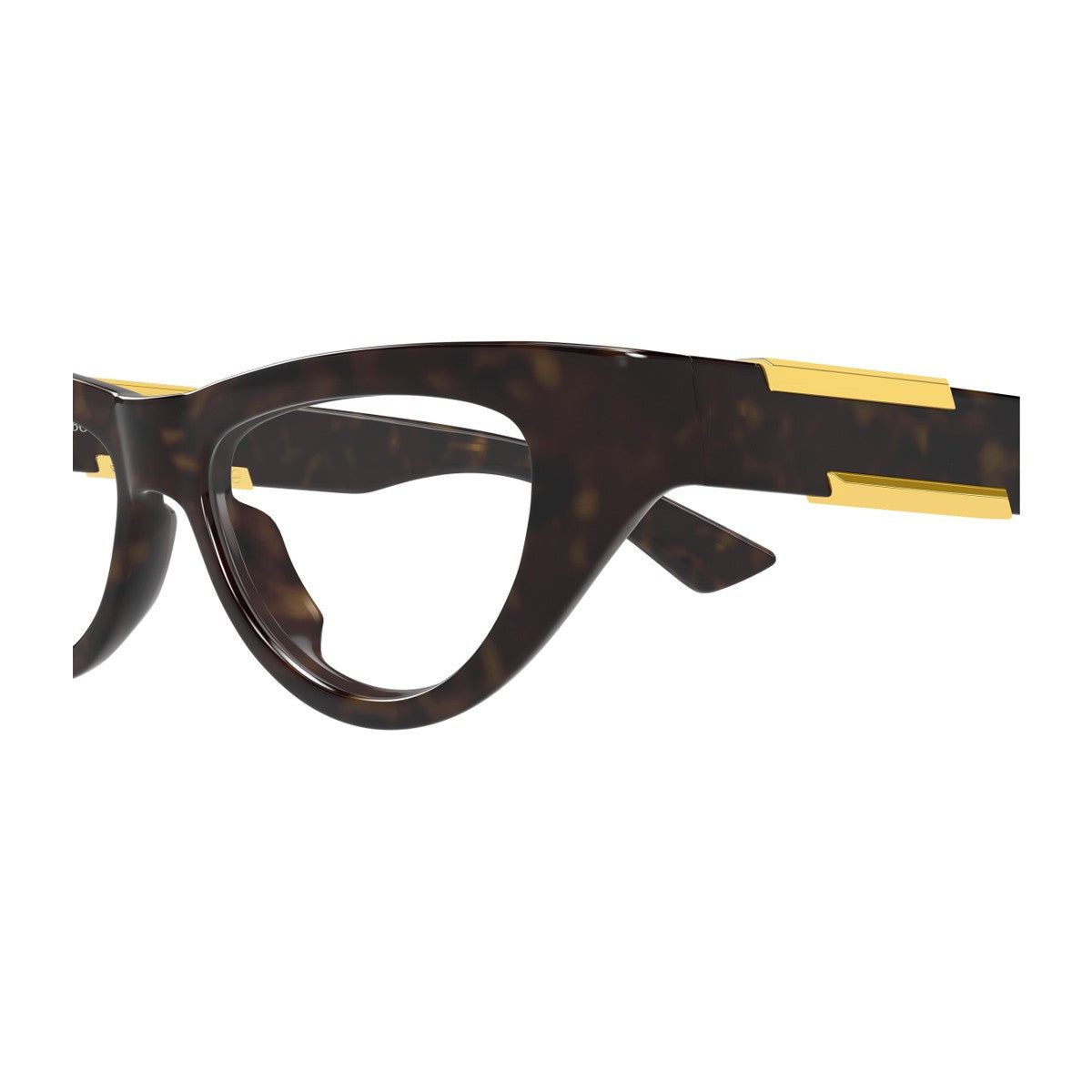 Bottega Veneta Bv1454o Linea Ribbon Havana Bio-inettato Optical Frames