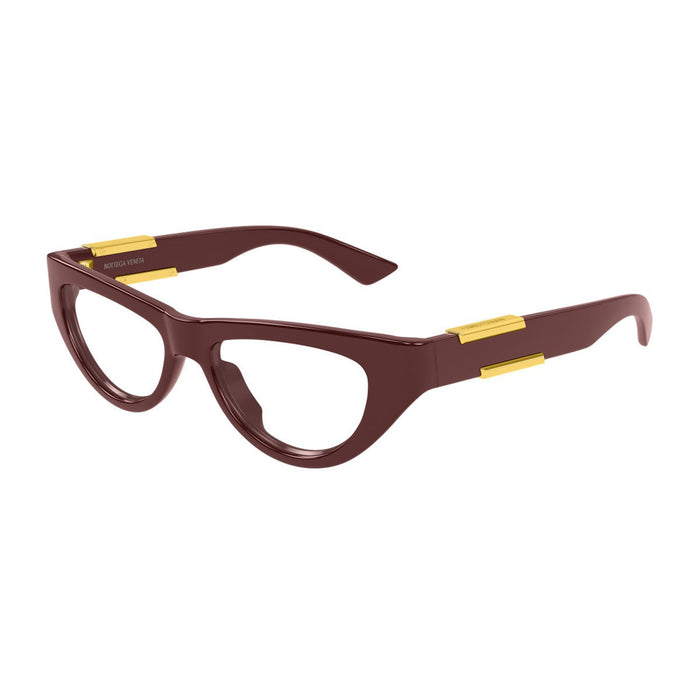 Bottega Veneta Bv1454o Linea Ribbon Burgundy Bio-inettato Optical Frames