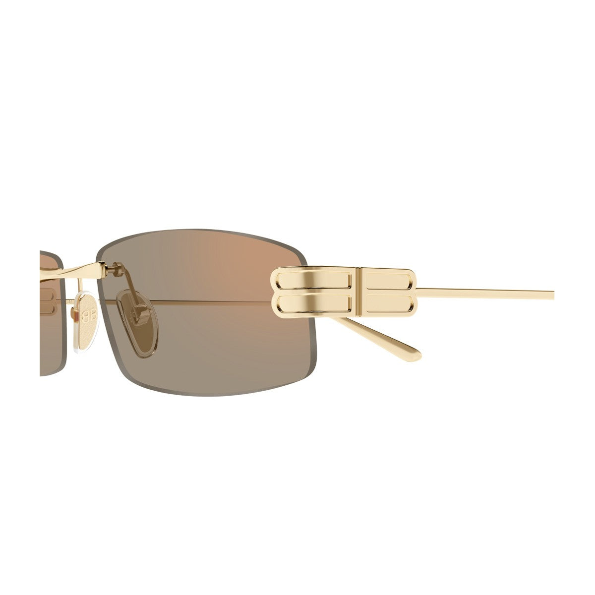 Balenciaga Bb0488s Linea Everyday Gold / Pink Metallo Sunglasses
