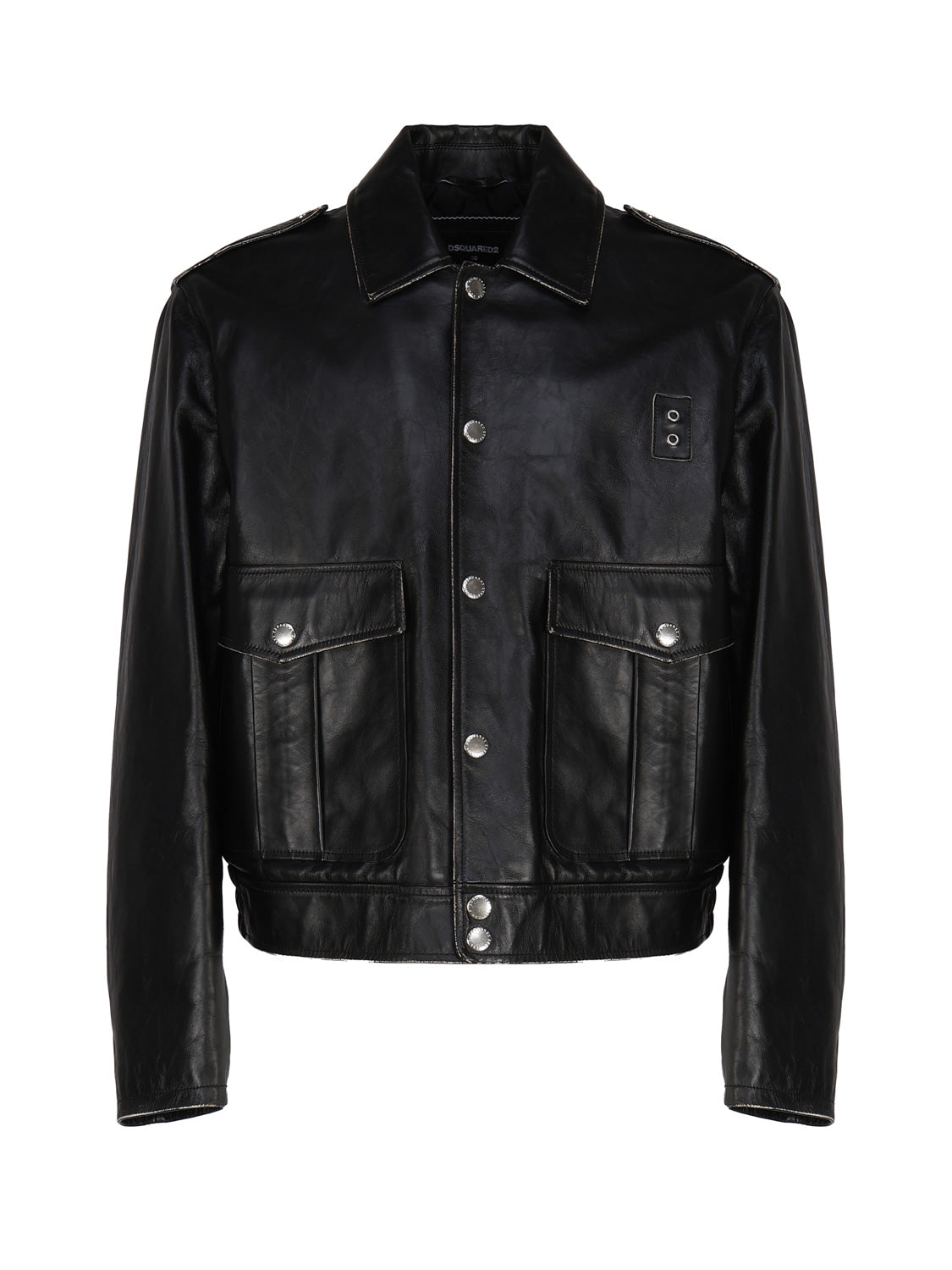 Dsquared2 Jackets Black Leather