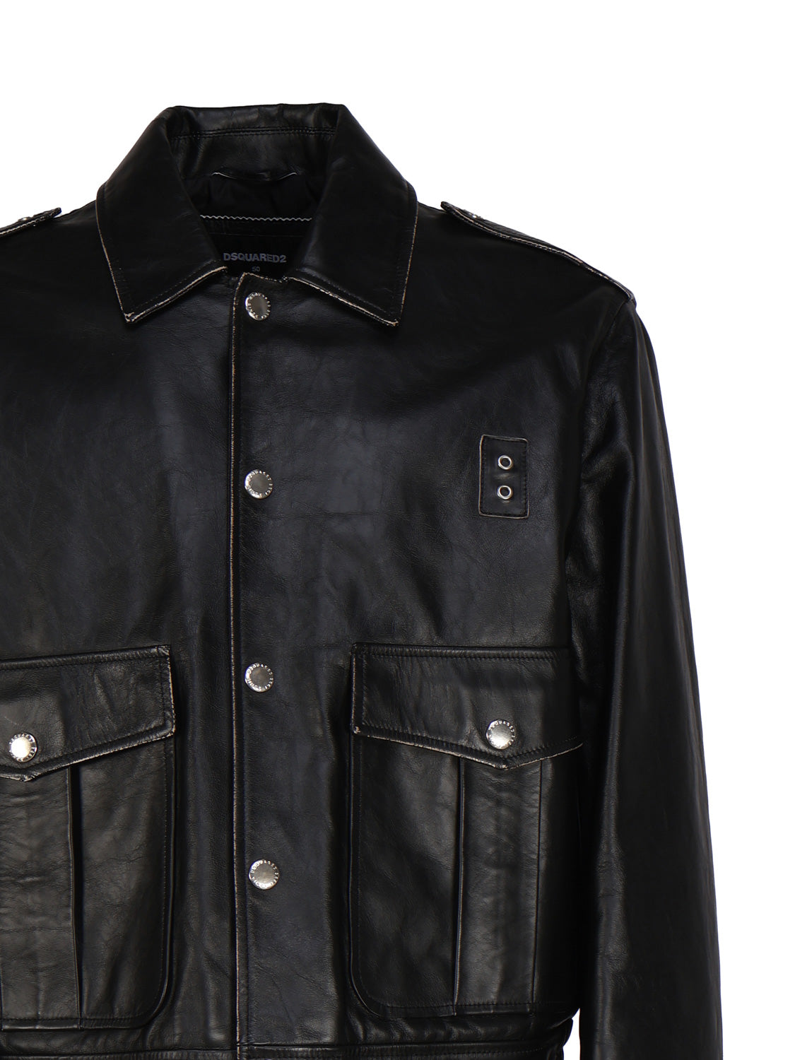 Dsquared2 Jackets Black Leather
