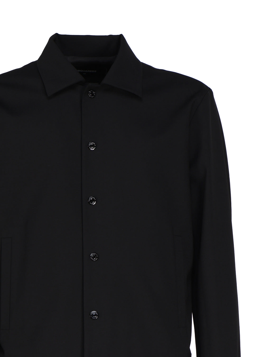 Dsquared2 Coats Black Cotton