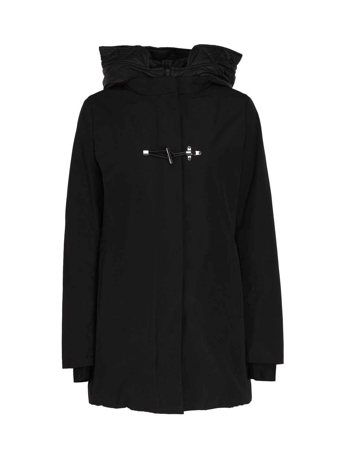 Fay Coats Black Polyamide Cotton