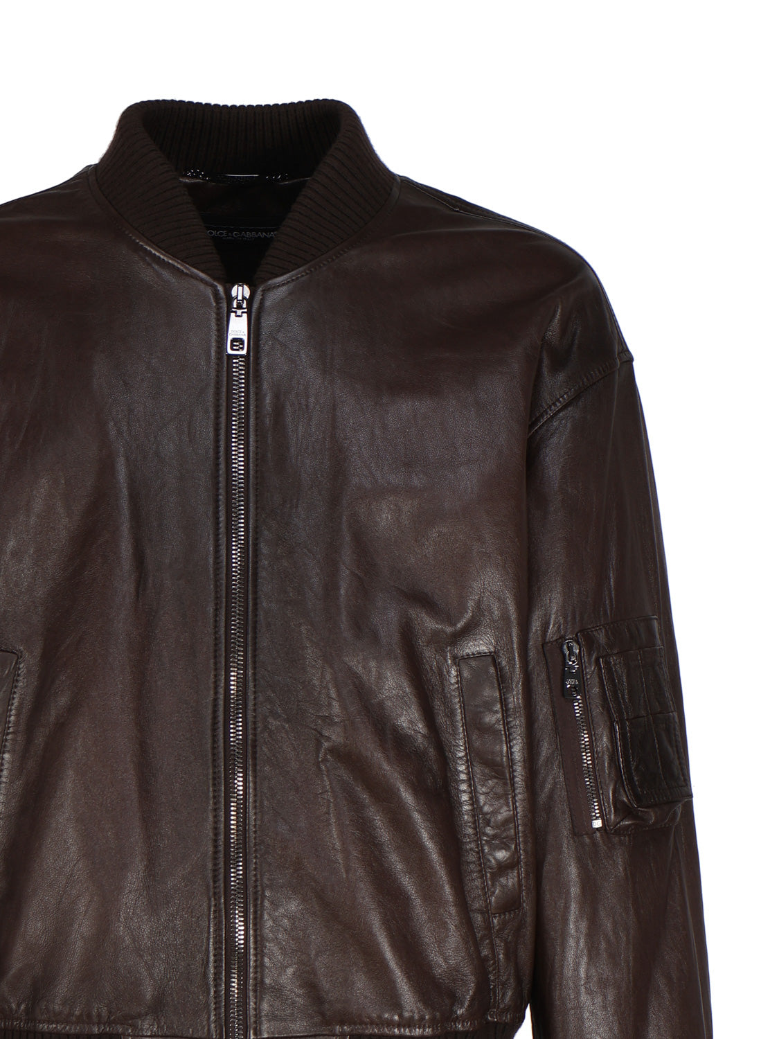 Dolce & Gabbana Coats Brown Lambskin