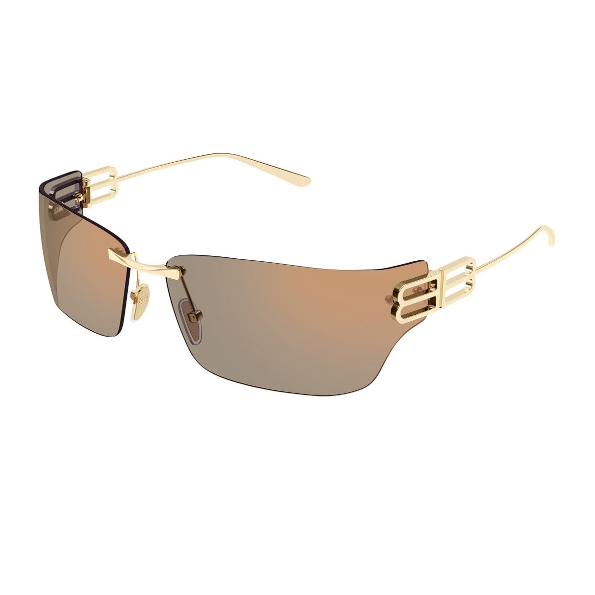 Balenciaga Bb0485sa Linea Everyday Gold / Pink Metallo Sunglasses