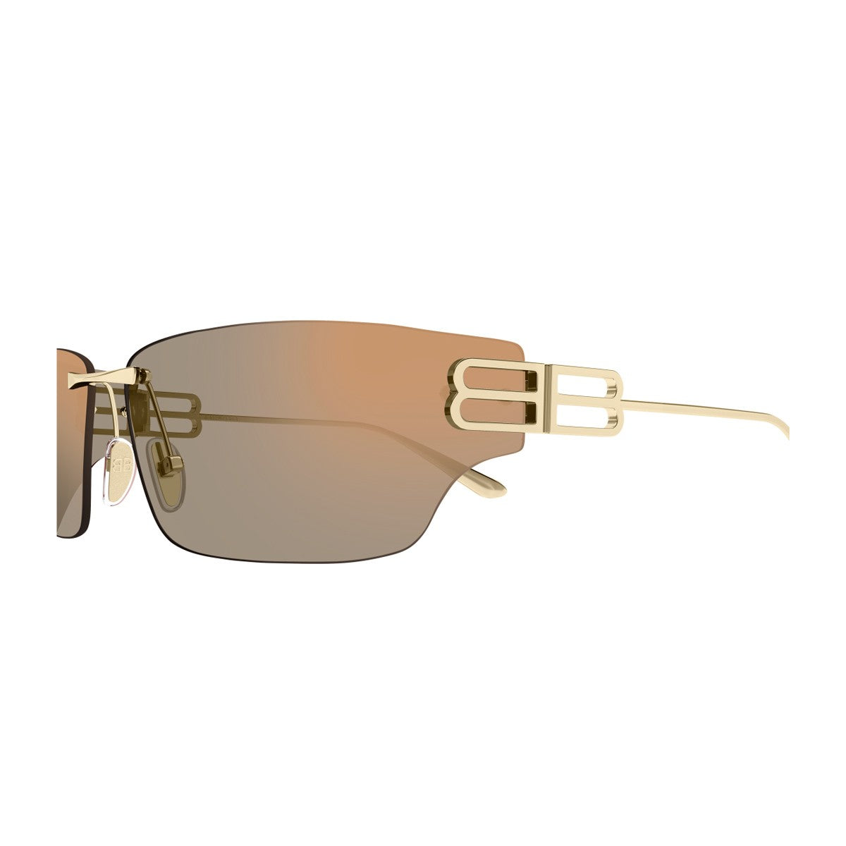 Balenciaga Bb0485sa Linea Everyday Gold / Pink Metallo Sunglasses