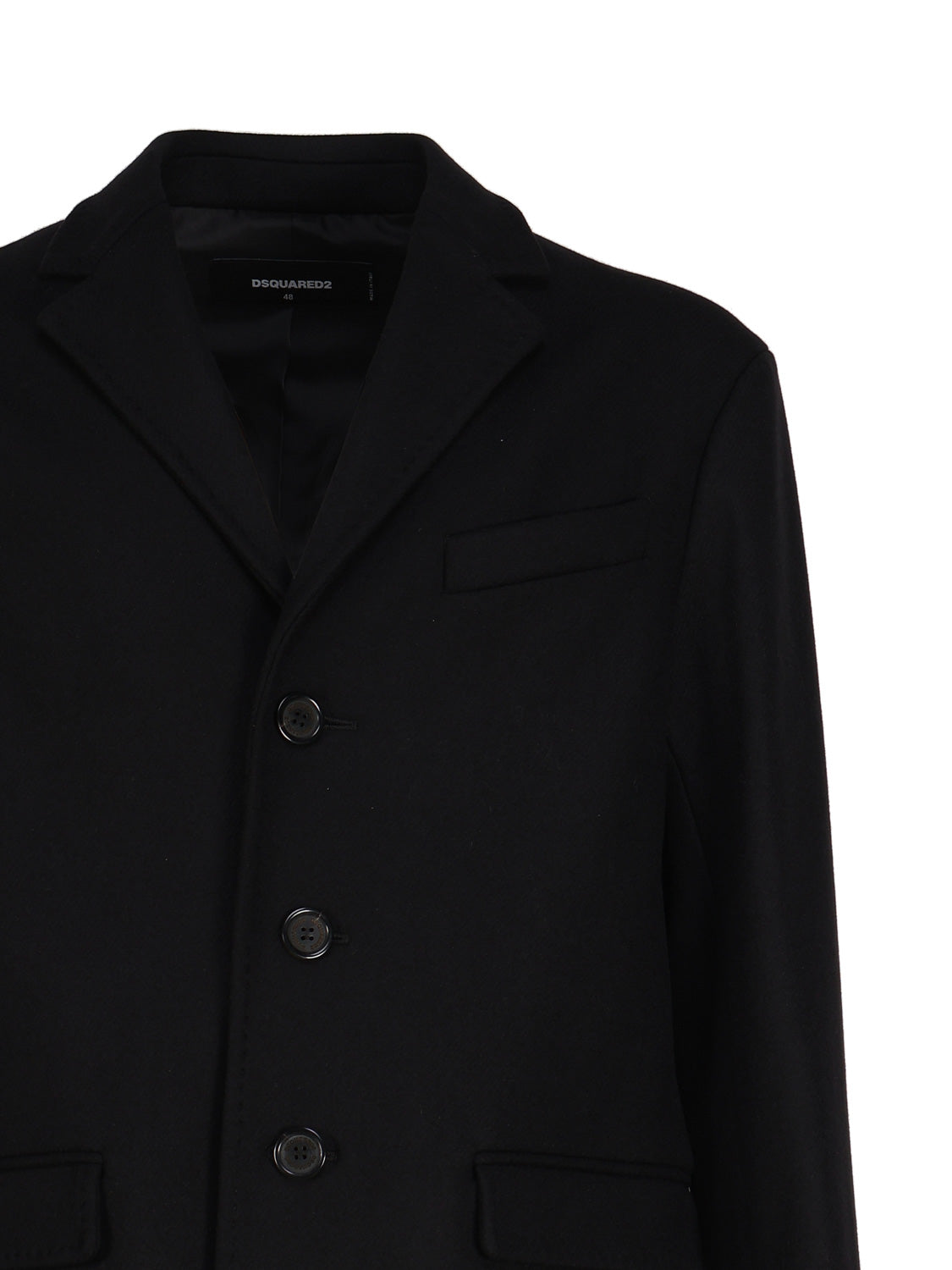 Dsquared2 Coats Black Polyester