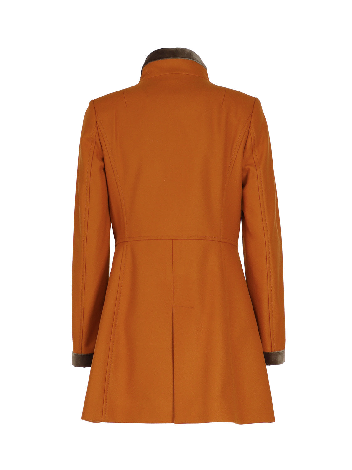 Fay Coats Orange Virgin Wool Polyamide