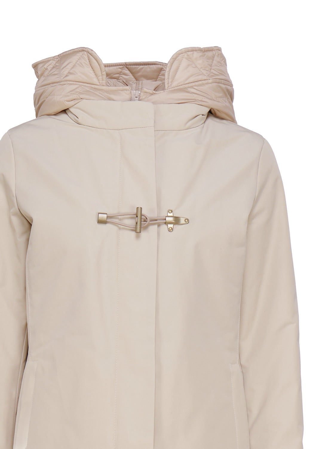 Fay Coats White Polyamide Cotton