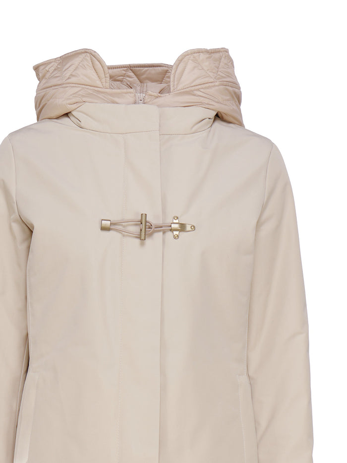 Fay Coats White Polyamide Cotton