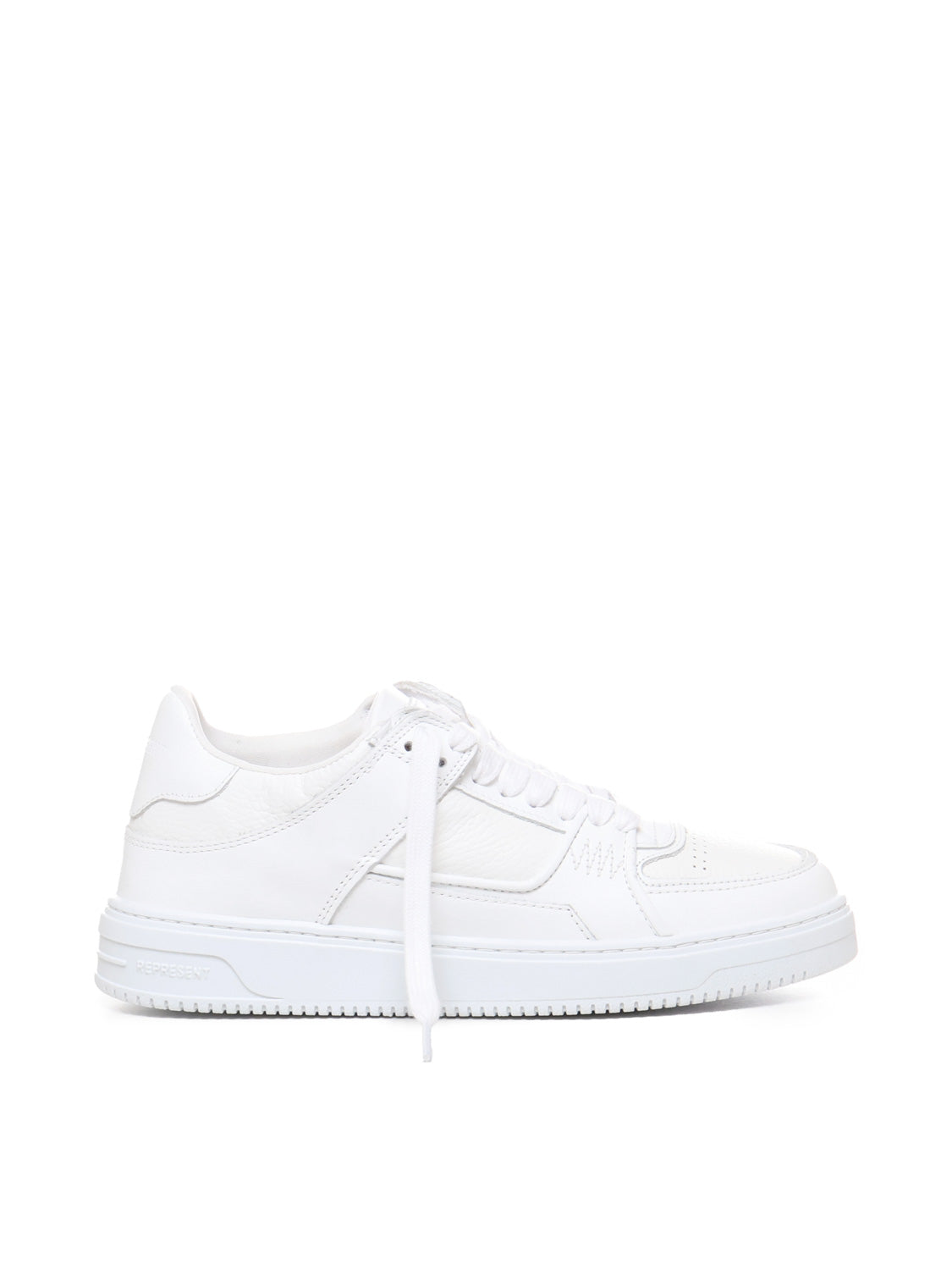 Represent Sneakers Flat White Nappa Leather