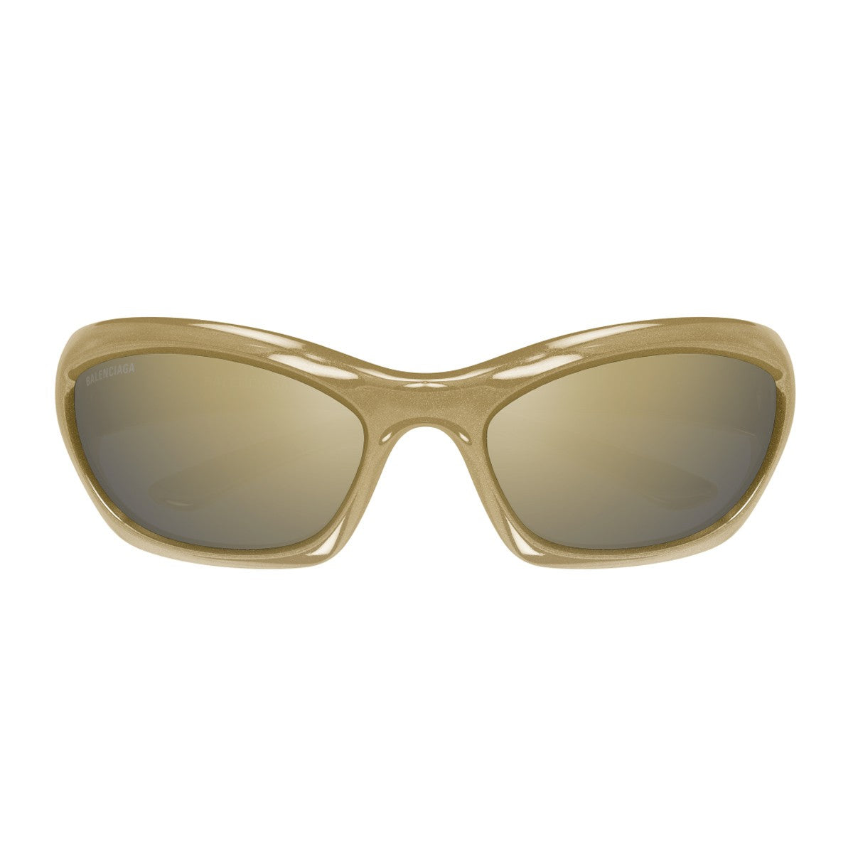 Balenciaga Bb0463s Linea Extreme Olive Green Bio-inettato Sunglasses