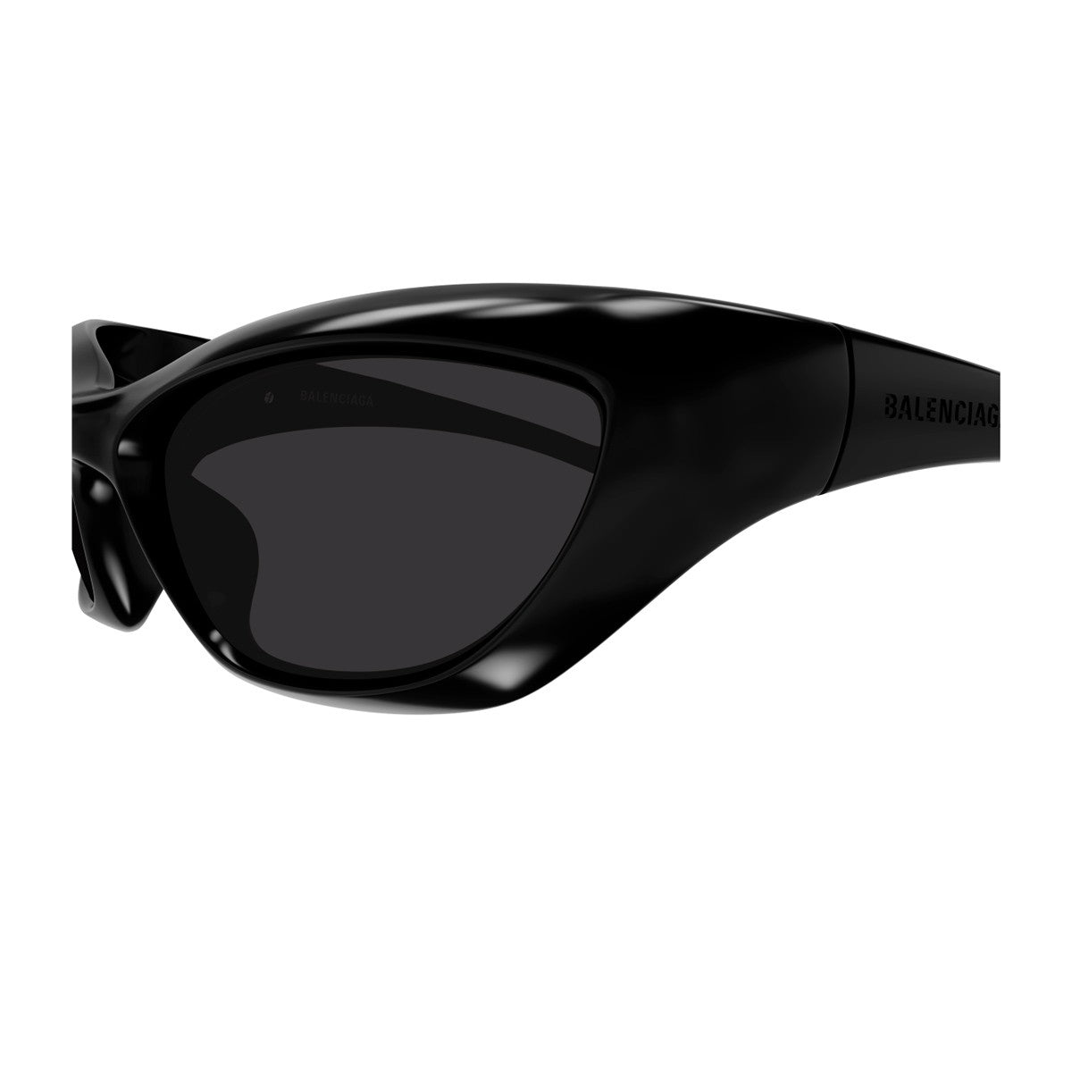 Balenciaga Bb0463s Linea Extreme Black Bio-inettato Sunglasses